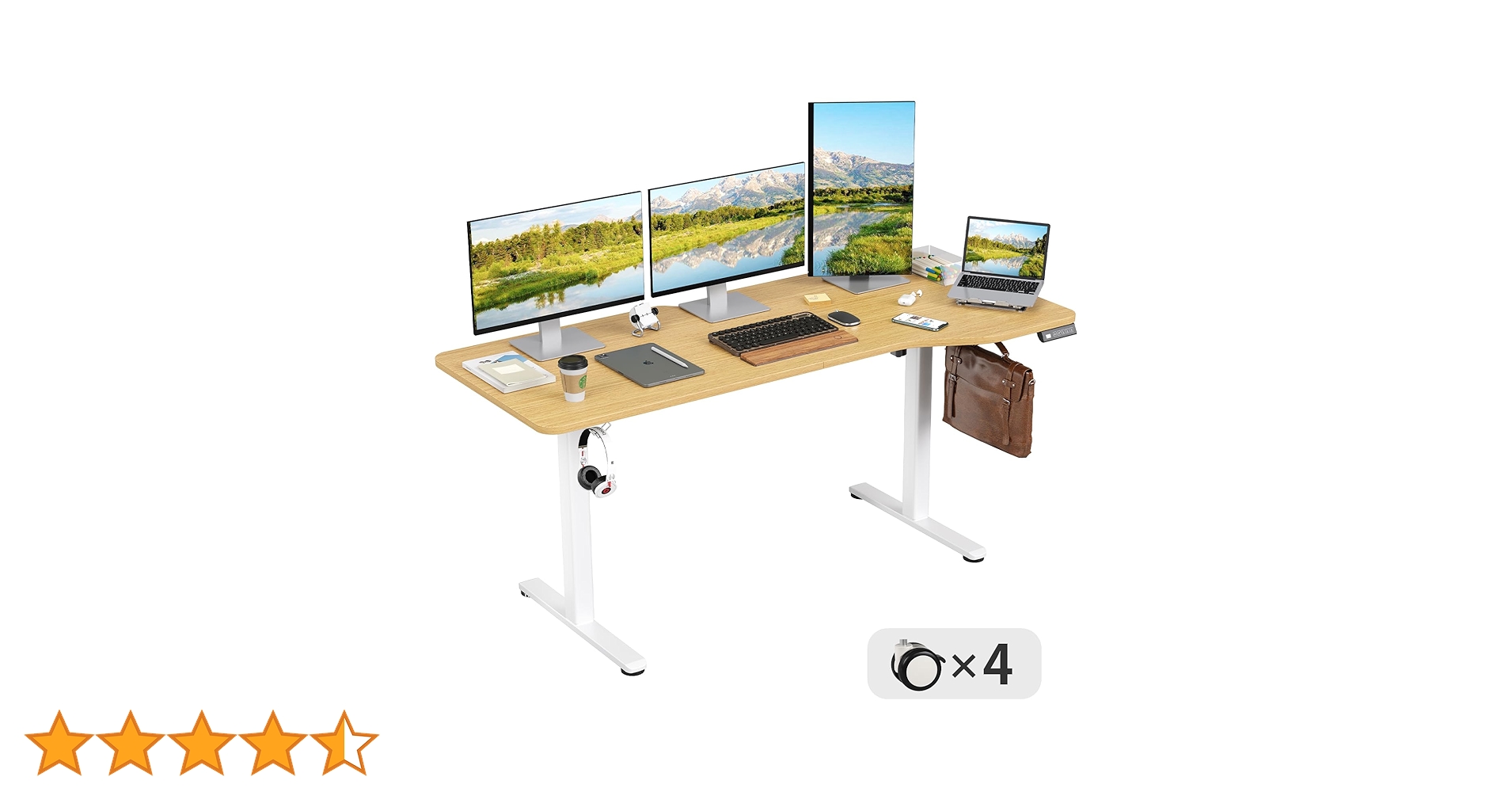 Amazon | Sunon 電動昇降デスク スタンディングデスク 幅160cm